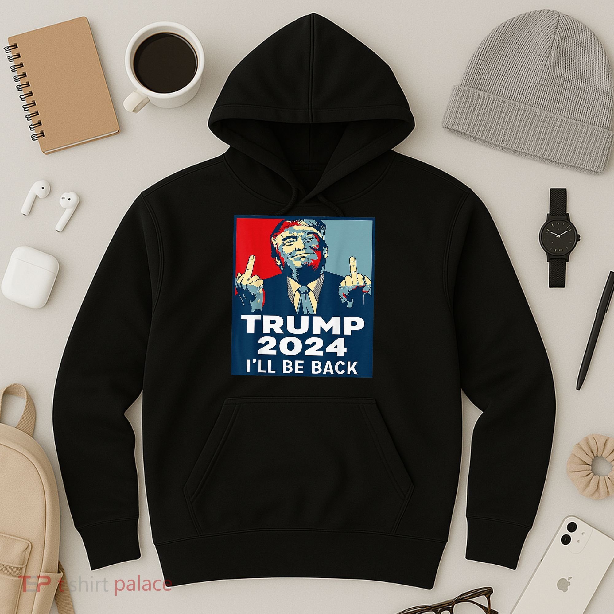 Trump 2024 I will be back Classic Hoodie