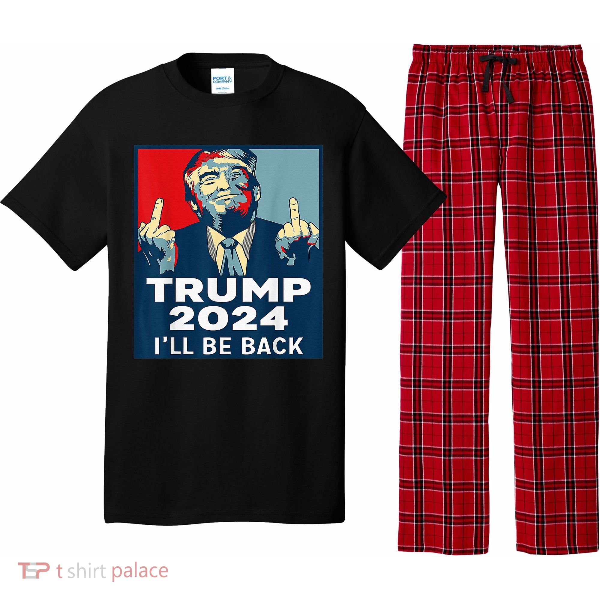 Trump 2024 I will be back Classic Pajama Set