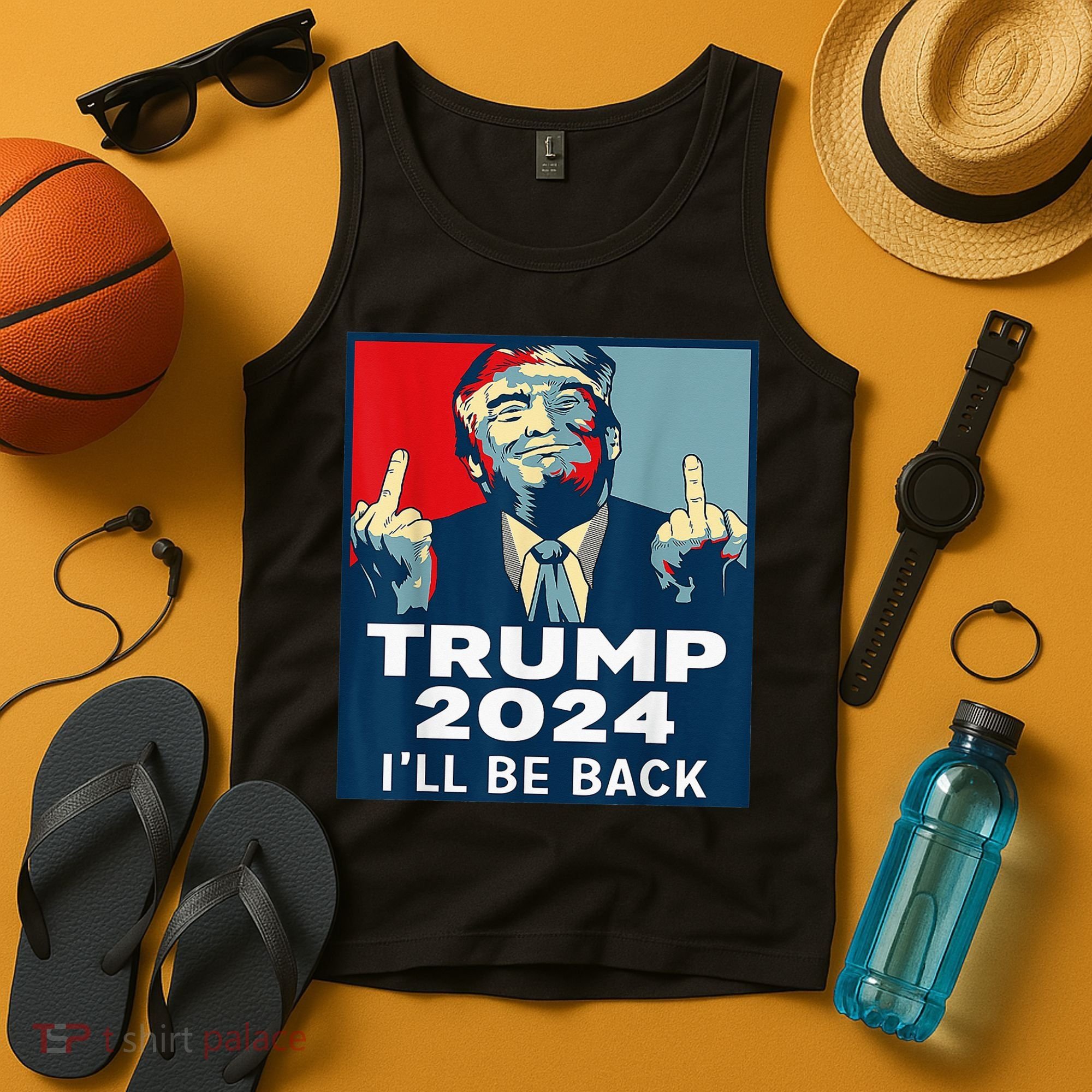 Trump 2024 I will be back Classic Tank Top