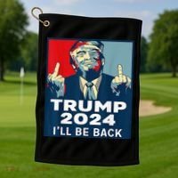 Trump 2024 I will be back Classic Golf Towel thumb 1