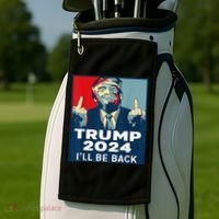 Trump 2024 I will be back Classic Golf Towel thumb 2