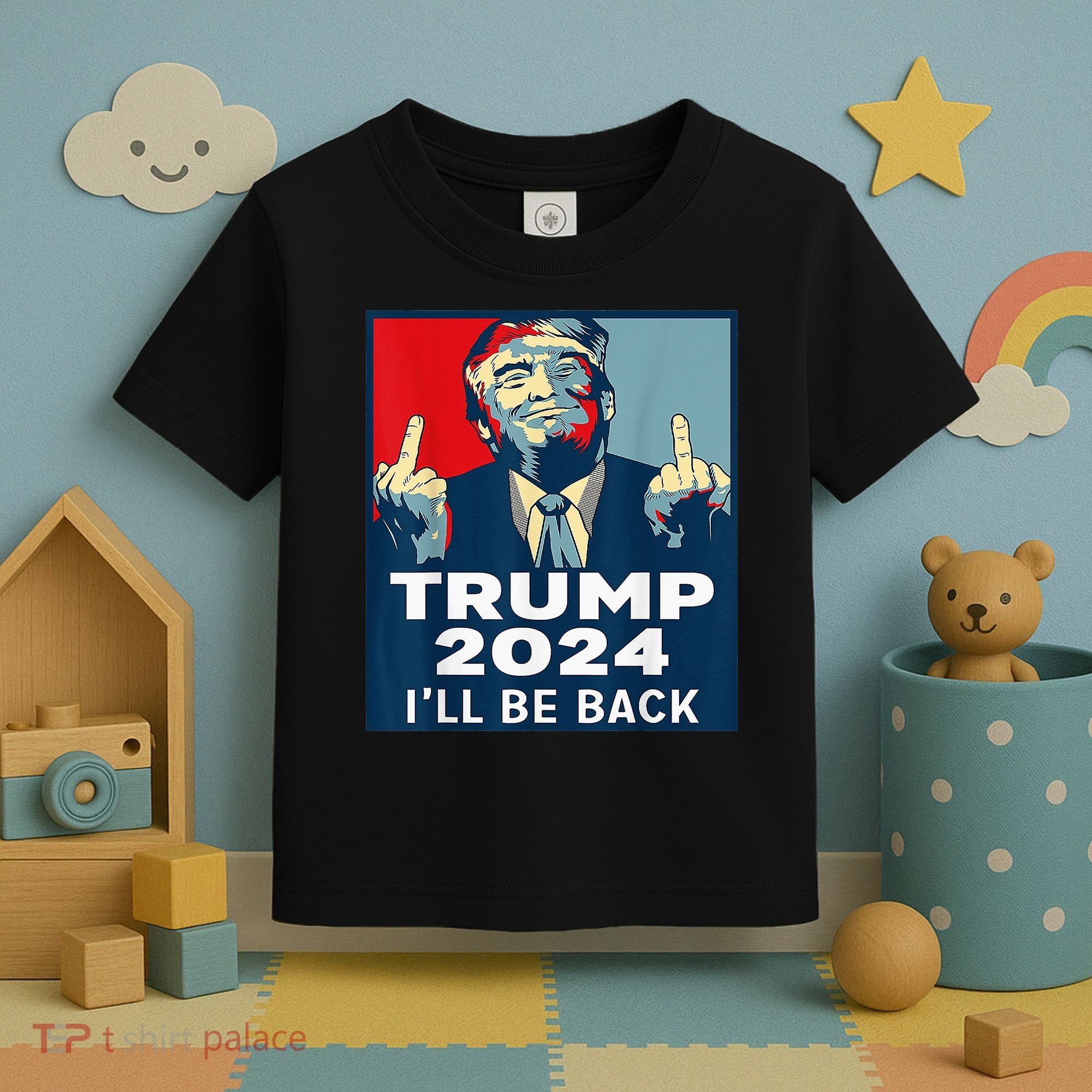 Trump 2024 I will be back Classic Toddler T-Shirt