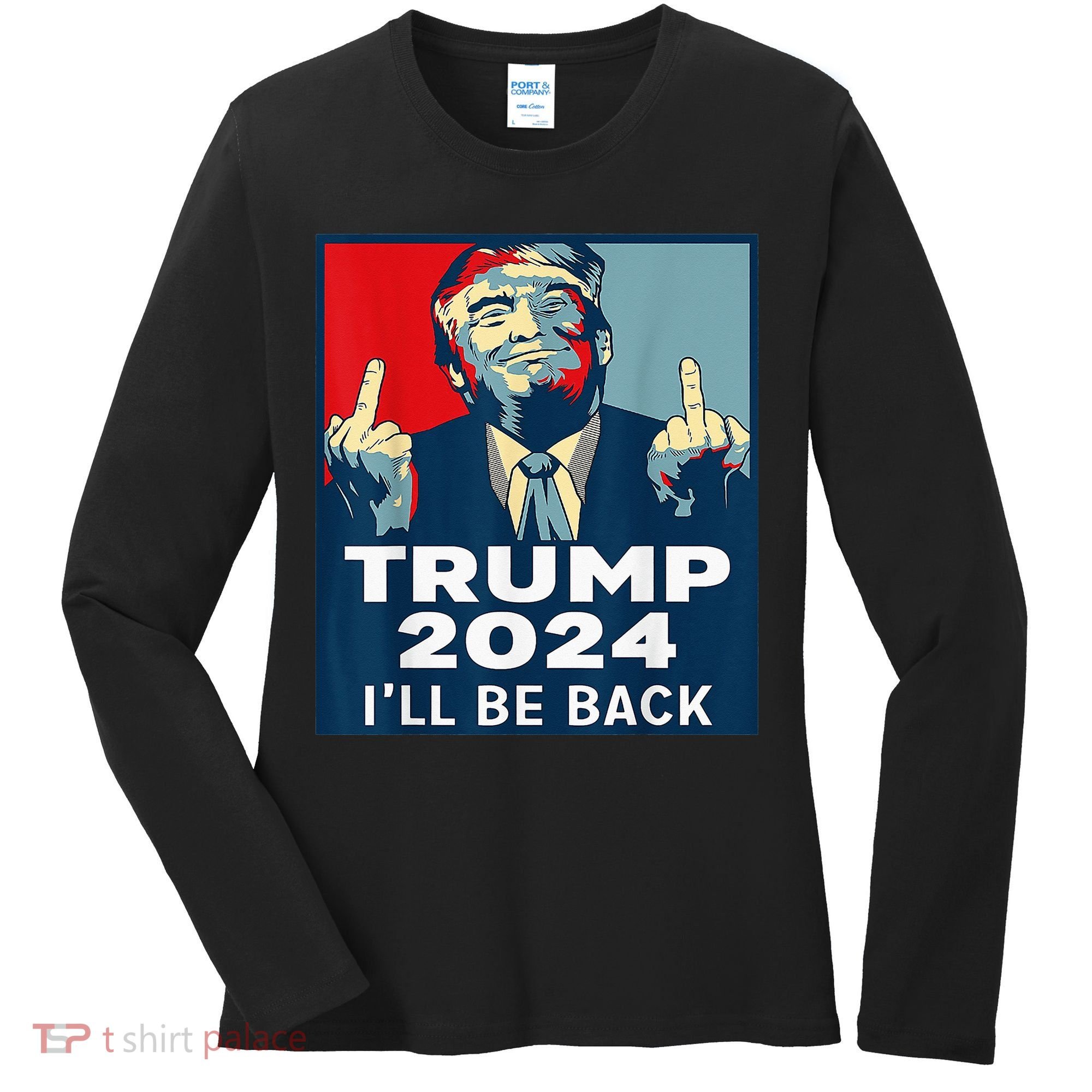 Trump 2024 I will be back Classic Women's Long Sleeve Shirt