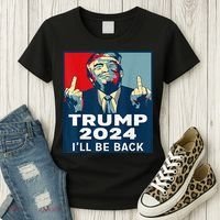 Trump 2024 I will be back Classic Women's T-Shirt thumb 3
