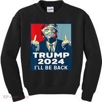 Trump 2024 I will be back Classic Kids Sweatshirt thumb 0
