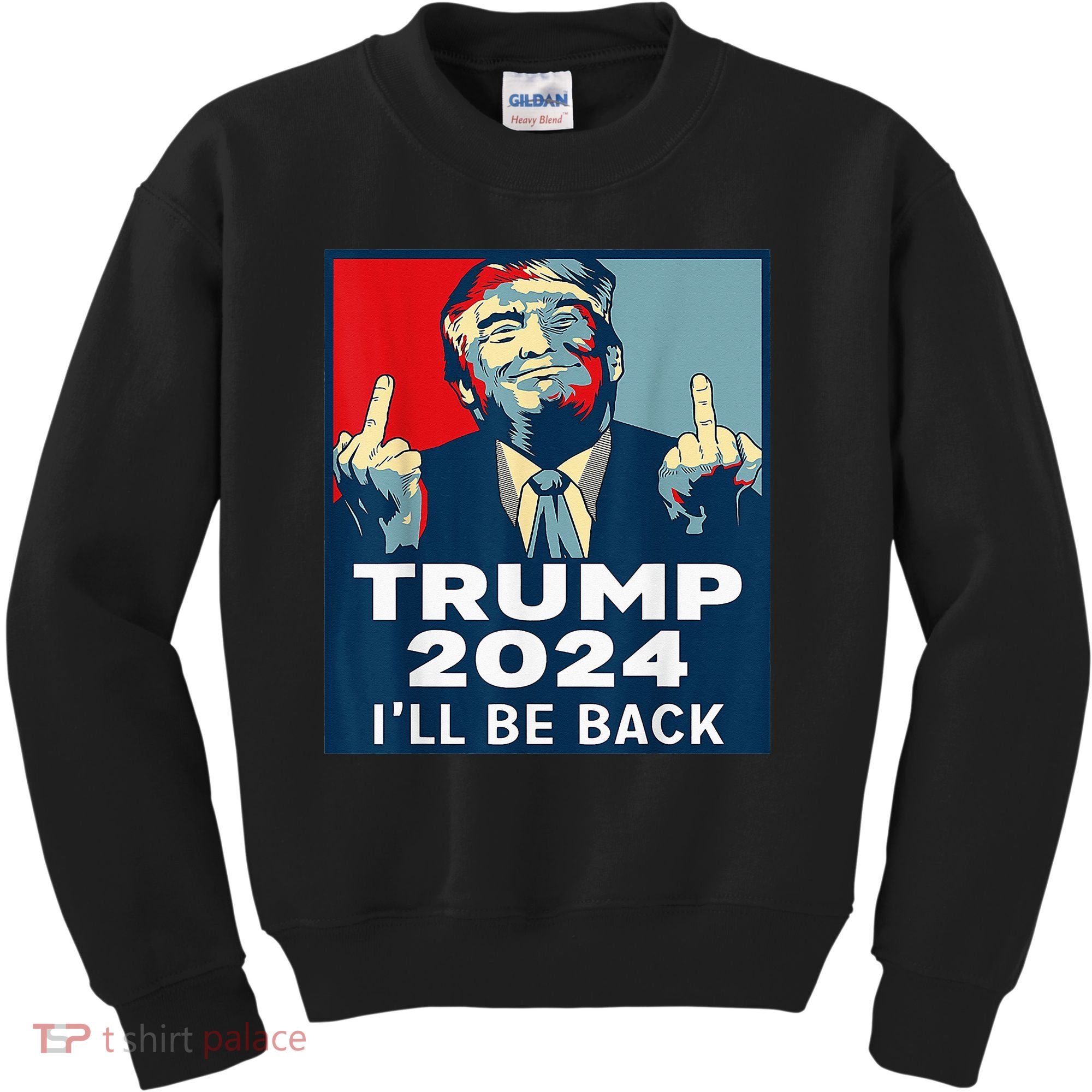 Trump 2024 I will be back Classic Kids Sweatshirt