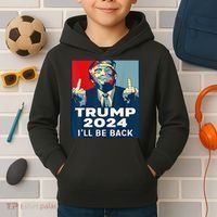 Trump 2024 I will be back Classic Kids Hoodie thumb 2