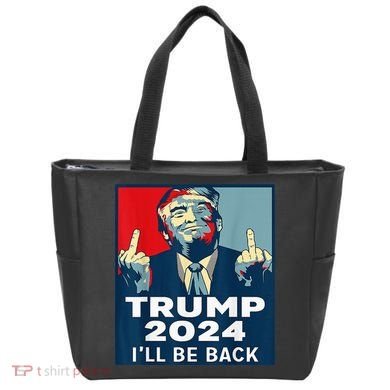 Trump 2024 I will be back Classic Tote Bag