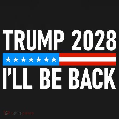 Trump 2028 I'll Be Back Tall Hoodie