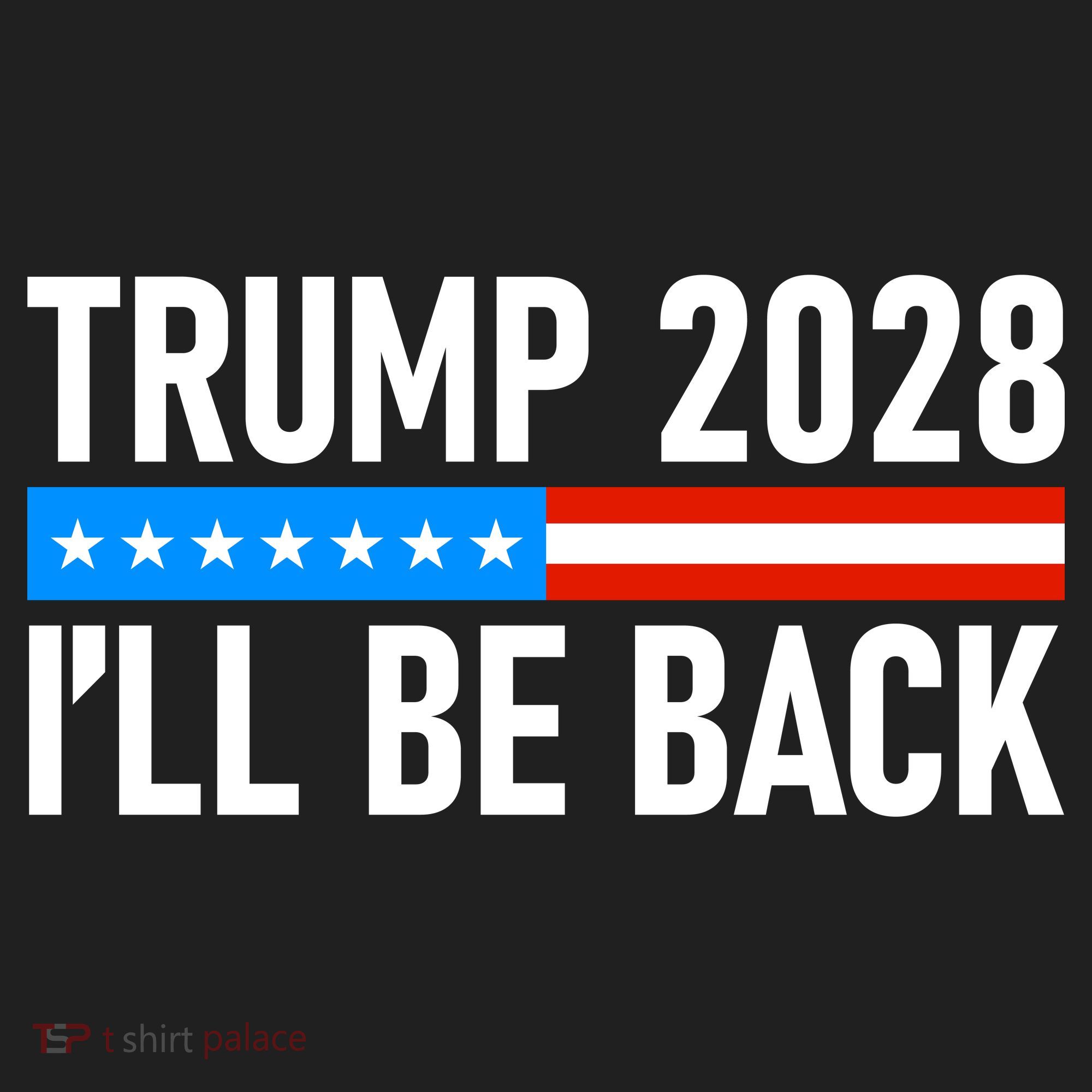Trump 2028 I'll Be Back Golf Towel