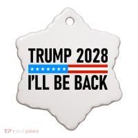 Trump 2028 I'll Be Back Ceramic Ornament thumb 0