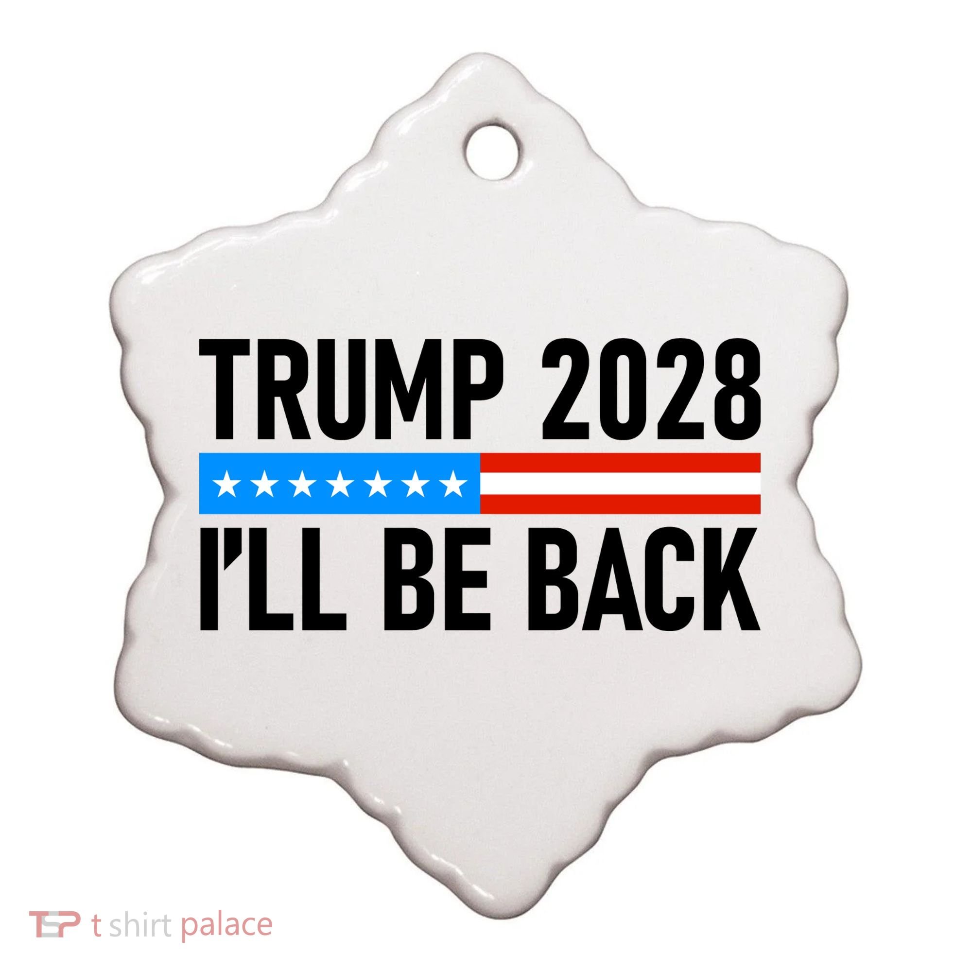 Trump 2028 I'll Be Back Ceramic Ornament