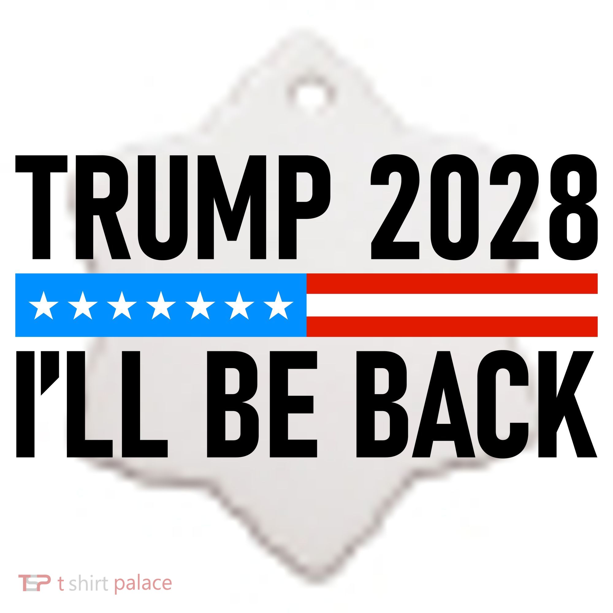 Trump 2028 I'll Be Back Ceramic Ornament