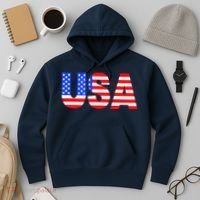 Trump 24 Jersey Style Front Pocket Logo and Back Hoodie thumb 3