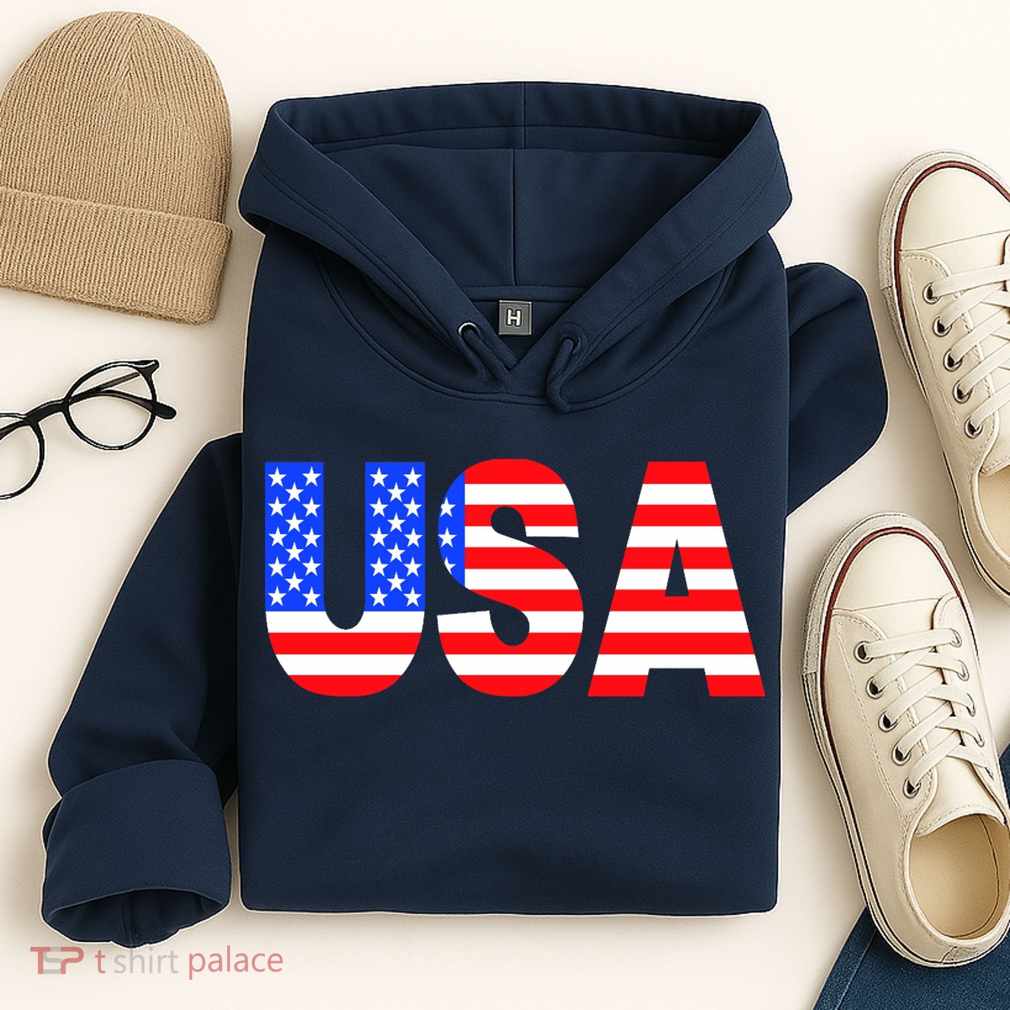 Trump 24 Jersey Style Front Pocket Logo and Back Hoodie