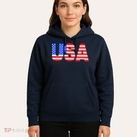 Trump 24 Jersey Style Front Pocket Logo and Back Hoodie thumb 5