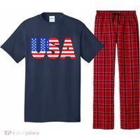 Trump 24 Jersey Style Front Pocket Logo and Back Pajama Set thumb 0