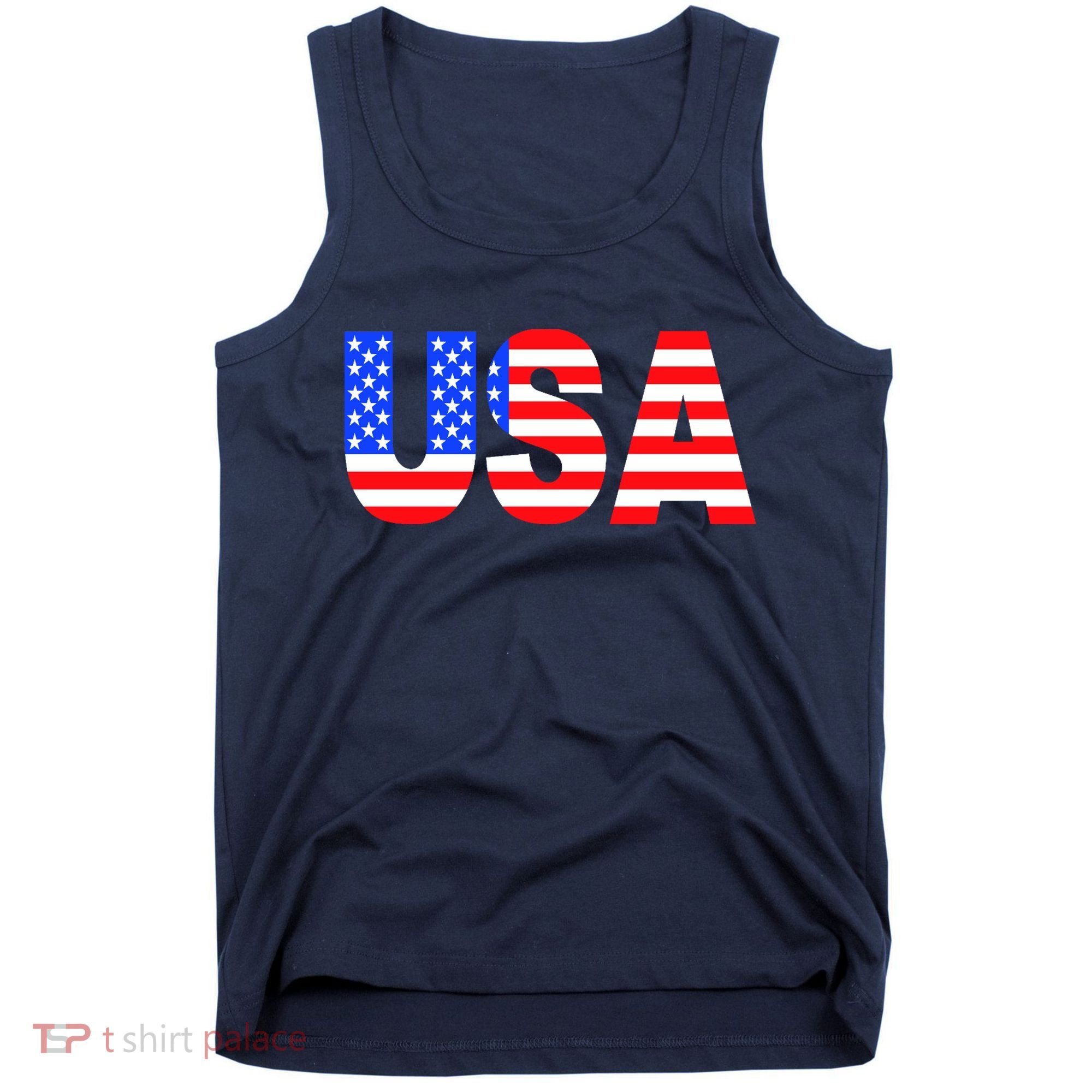 Trump 24 Jersey Style Front Pocket Logo and Back Tank Top