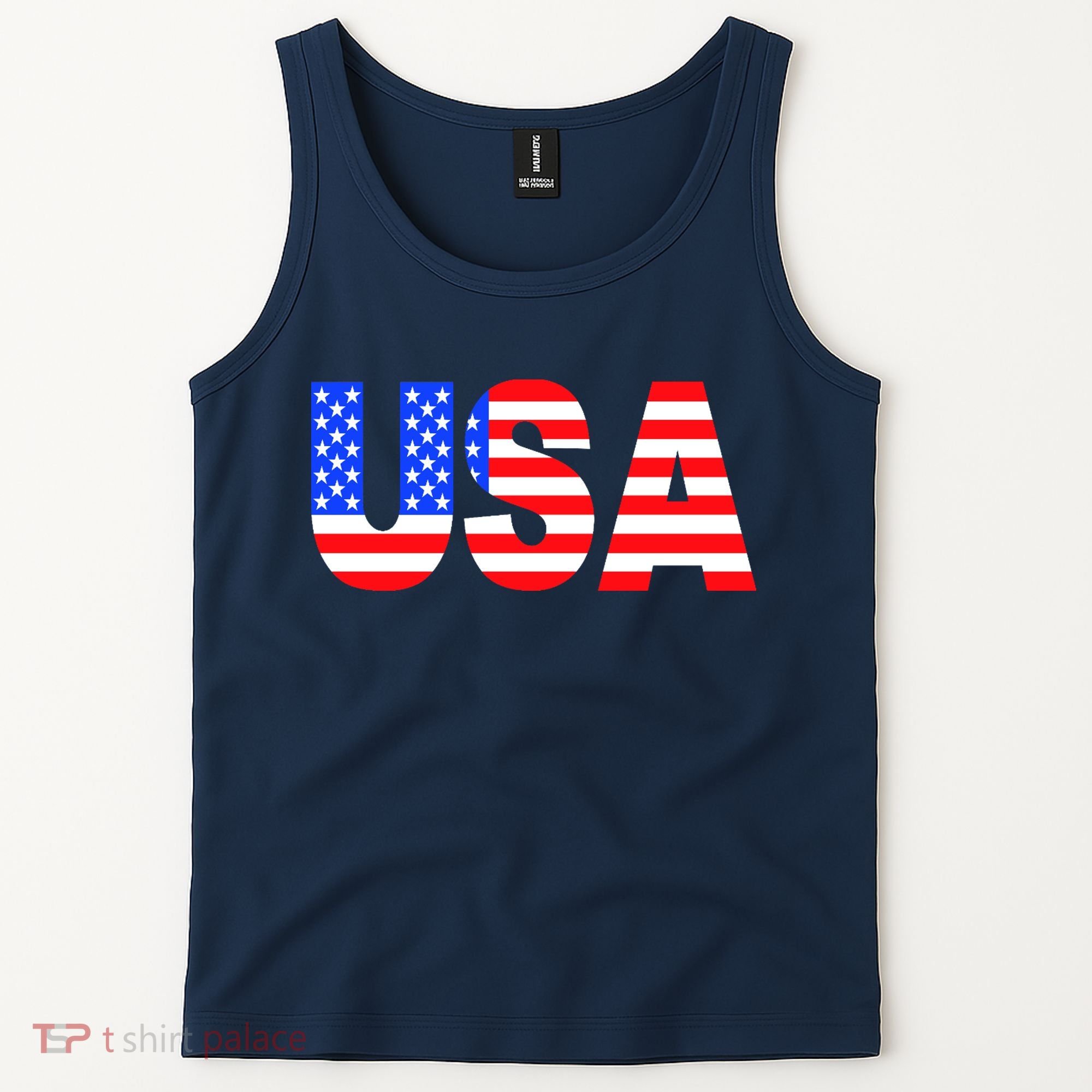 Trump 24 Jersey Style Front Pocket Logo and Back Tank Top