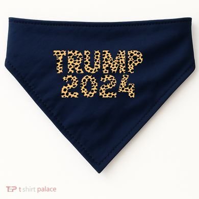 Trump 2024 Leopard Design USA-Made Doggie Bandana