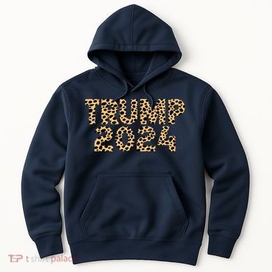 Trump 2024 Leopard Design Hoodie
