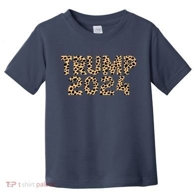 Trump 2024 Leopard Design Toddler T-Shirt