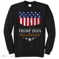 Trump 2024 Lets Go Brandon U.S Flag Sweatshirt thumb 0