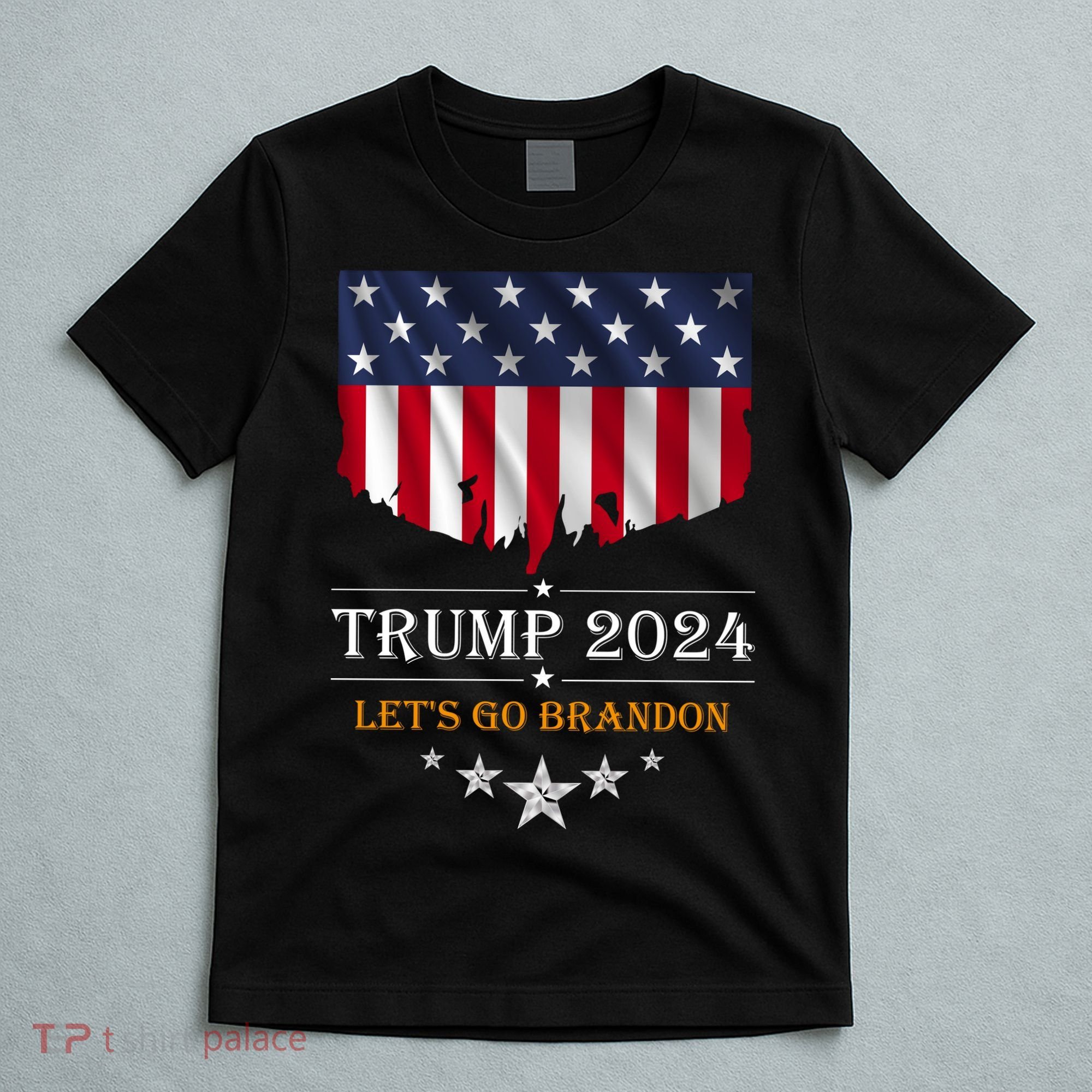 Trump 2024 Lets Go Brandon U.S Flag T-Shirt