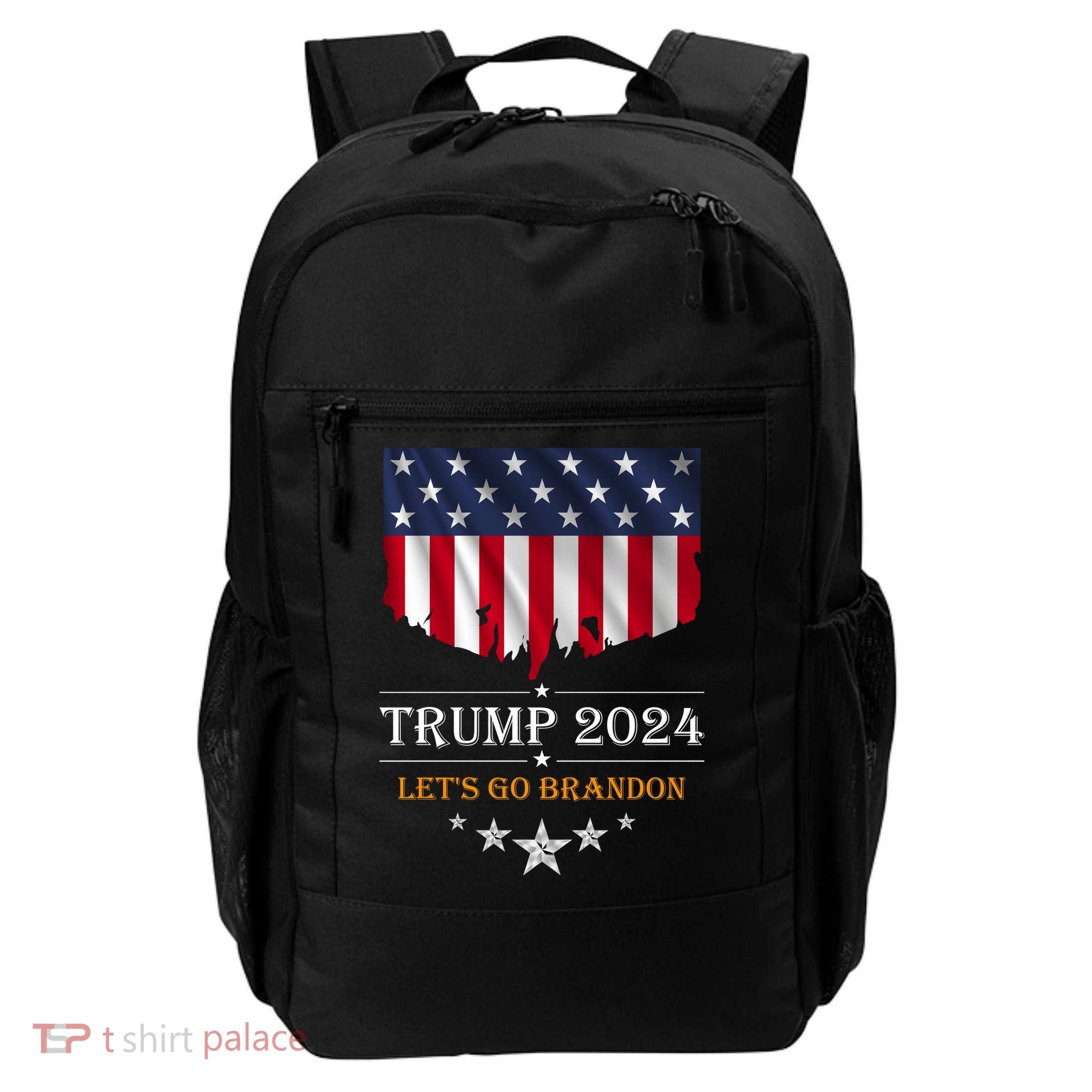 Trump 2024 Lets Go Brandon U.S Flag Backpack