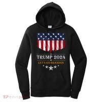 Trump 2024 Lets Go Brandon U.S Flag Women's Hoodie thumb 0