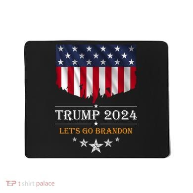 Trump 2024 Lets Go Brandon U.S Flag Mousepad