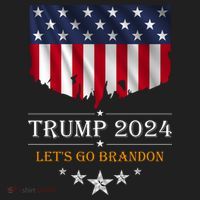 Trump 2024 Lets Go Brandon U.S Flag Hat thumb 2