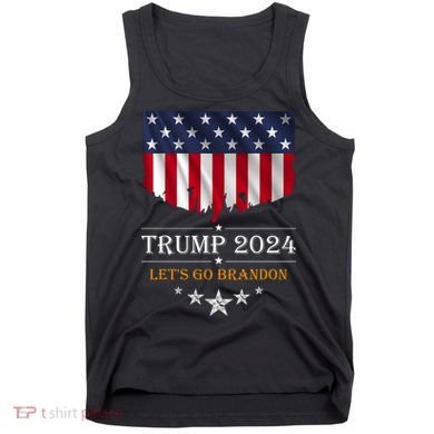 Trump 2024 Lets Go Brandon U.S Flag Tank Top