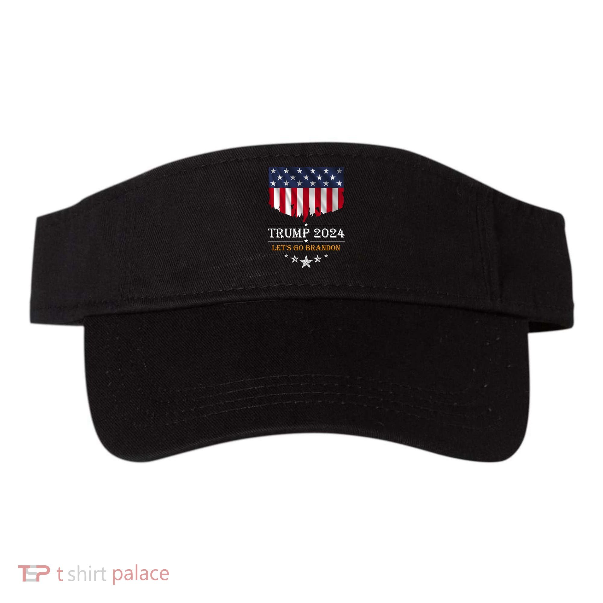 Trump 2024 Lets Go Brandon U.S Flag Visor