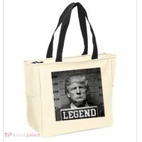 Trump 2024 Mugshot President Legend Tote Bag thumb 2