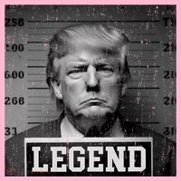 Trump 2024 Mugshot President Legend Coaster thumb 2