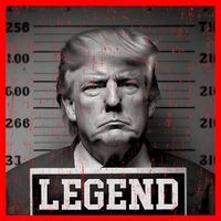 Trump 2024 Mugshot President Legend Santa Hat thumb 1