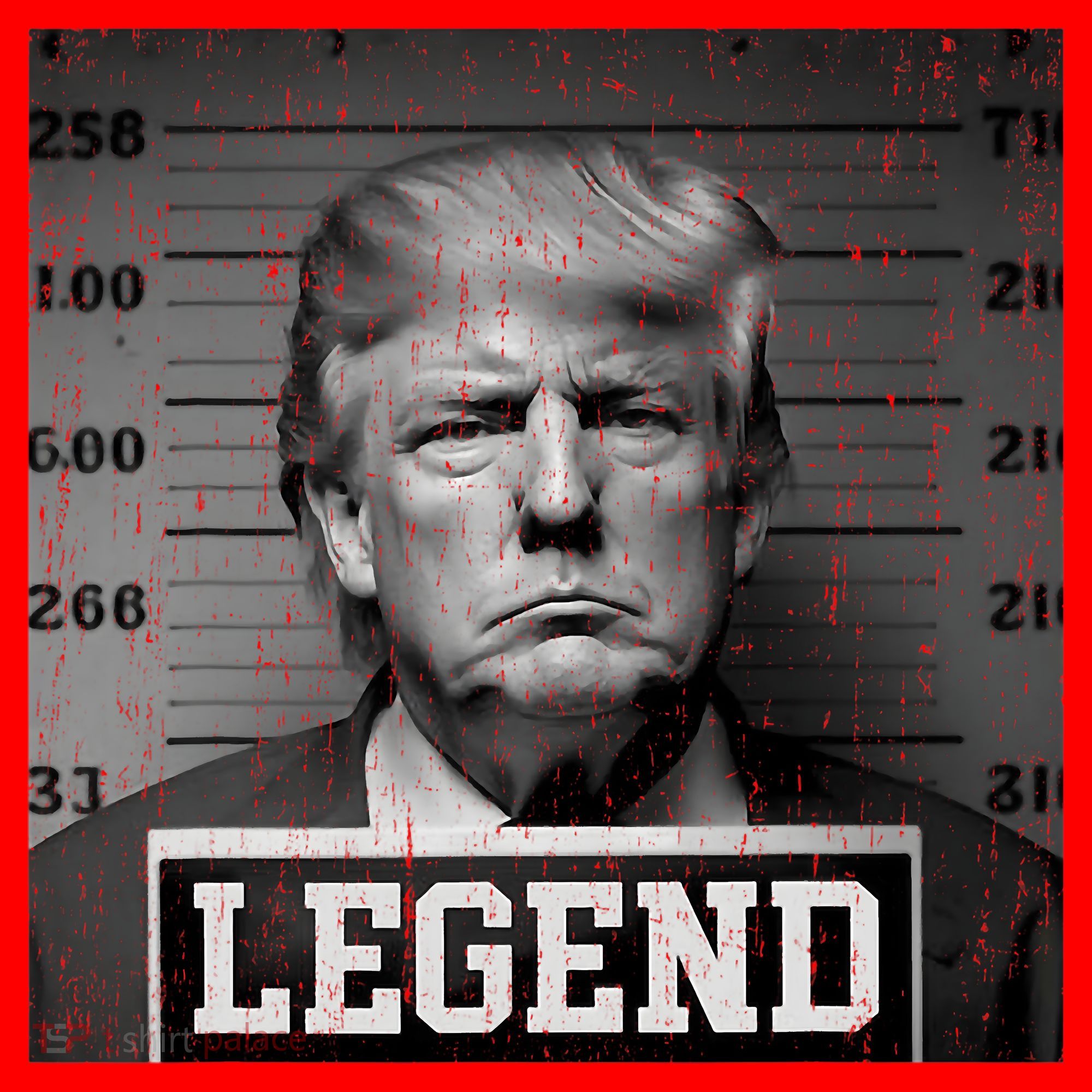 Trump 2024 Mugshot President Legend Santa Hat