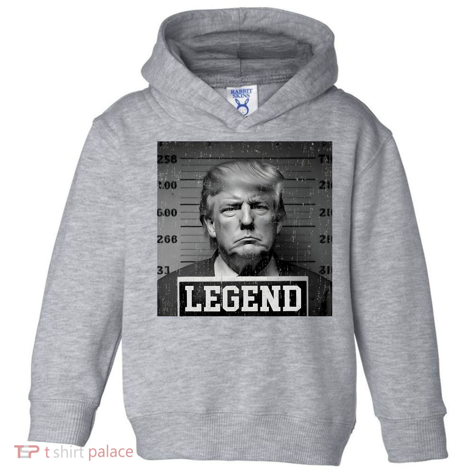 Trump 2024 Mugshot President Legend Toddler Hoodie