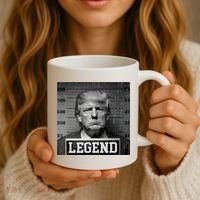 Trump 2024 Mugshot President Legend Coffee Mug thumb 3