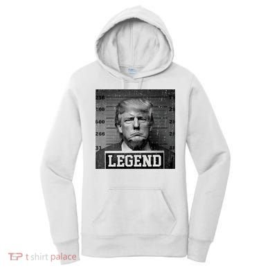 Trump 2024 Mugshot President Legend Women's Hoodie
