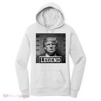 Trump 2024 Mugshot President Legend Women's Hoodie thumb 0