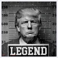 Trump 2024 Mugshot President Legend Baby Bodysuit thumb 2