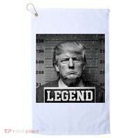 Trump 2024 Mugshot President Legend Golf Towel thumb 0