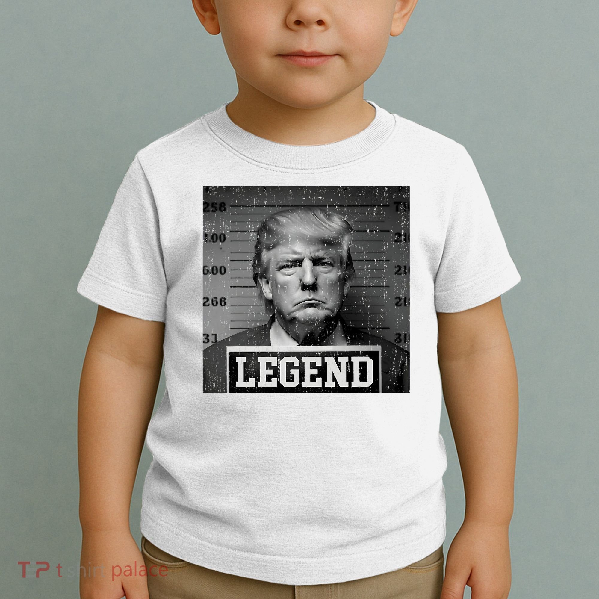 Trump 2024 Mugshot President Legend Toddler T-Shirt