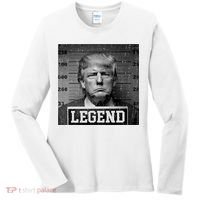 Trump 2024 Mugshot President Legend Women's Long Sleeve Shirt thumb 0