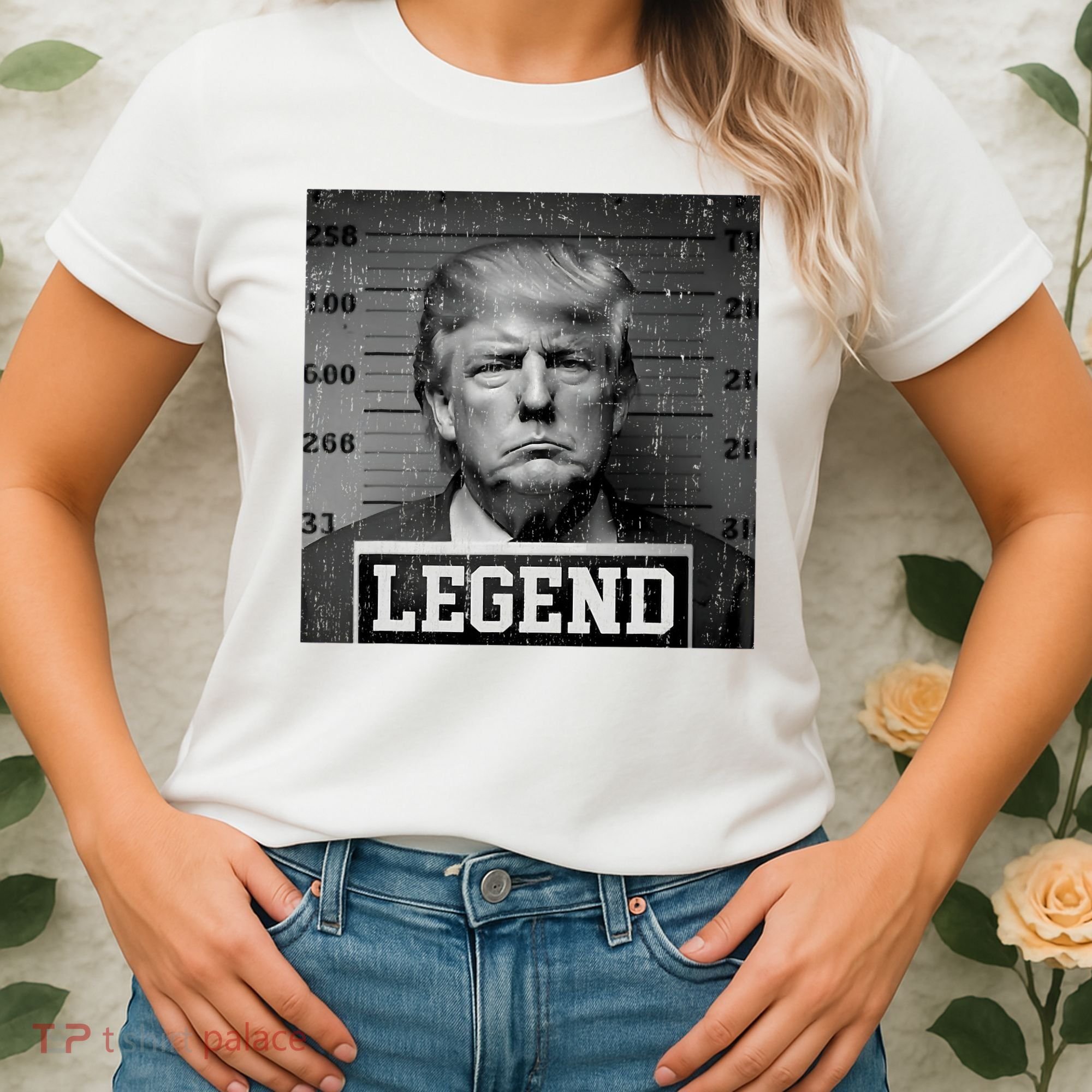Trump 2024 Mugshot President Legend Women's T-Shirt