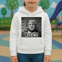 Trump 2024 Mugshot President Legend Kids Hoodie thumb 3
