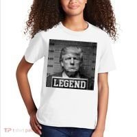 Trump 2024 Mugshot President Legend Kids T-Shirt thumb 2
