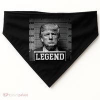 Trump 2024 Mugshot President Legend USA-Made Doggie Bandana thumb 0